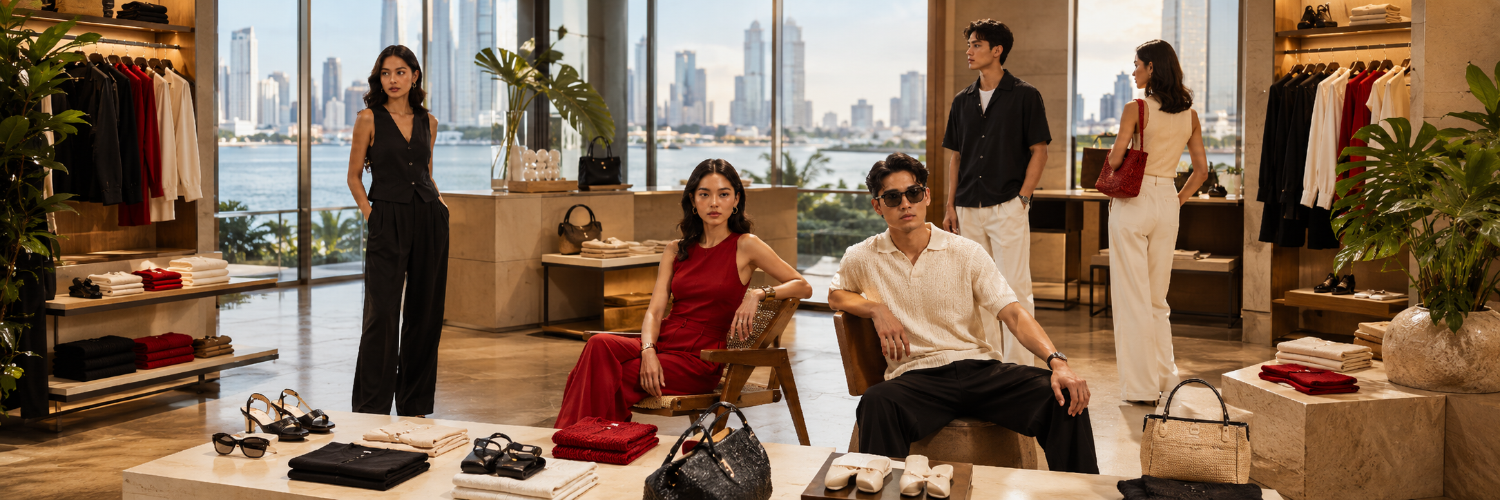 H&M clothing and accessories shopping in Indonesia