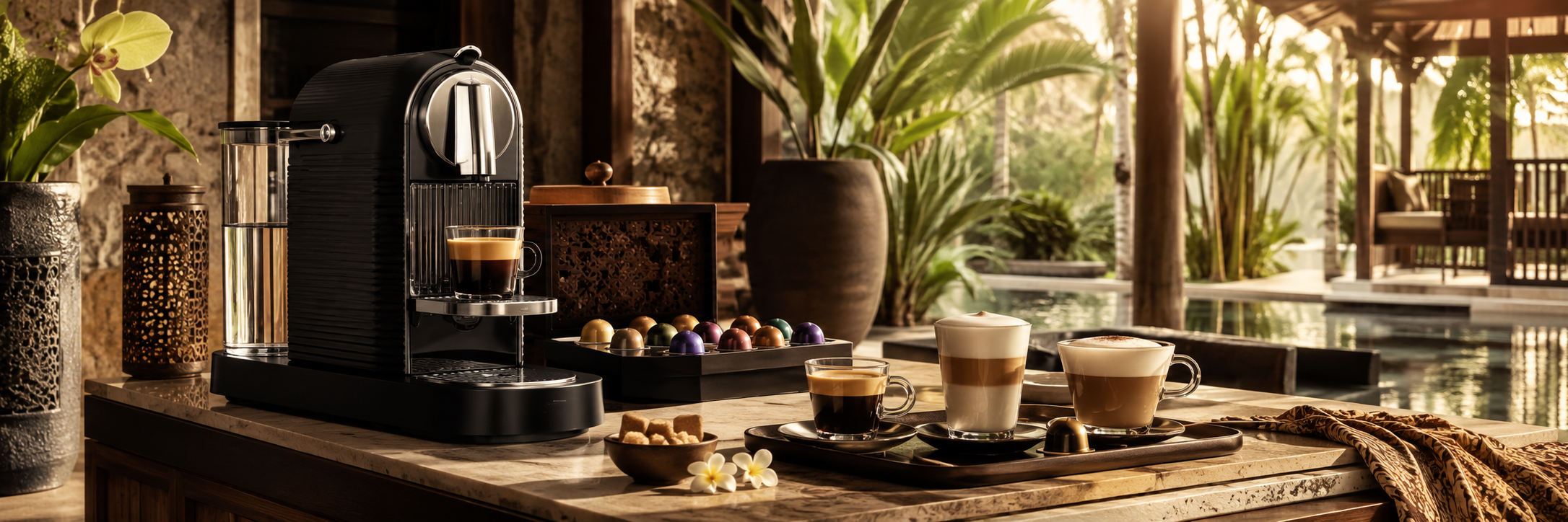 Nespresso coffee products and accessories in Indonesia