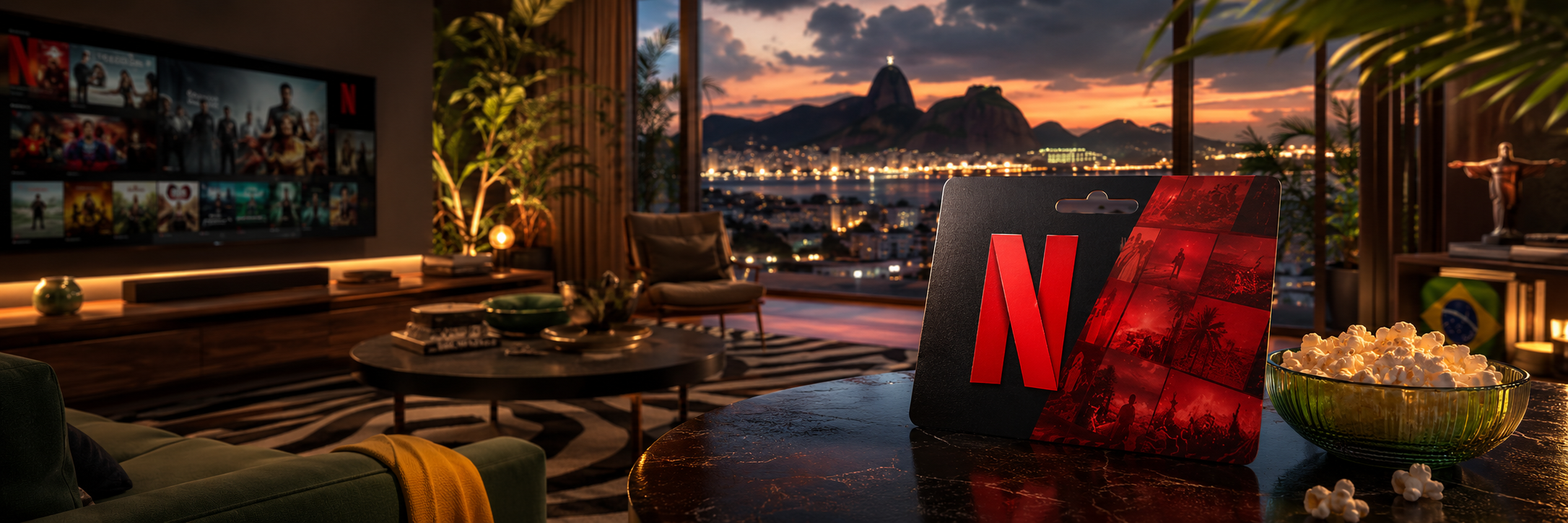 Netflix Gift Card Brazil streaming banner