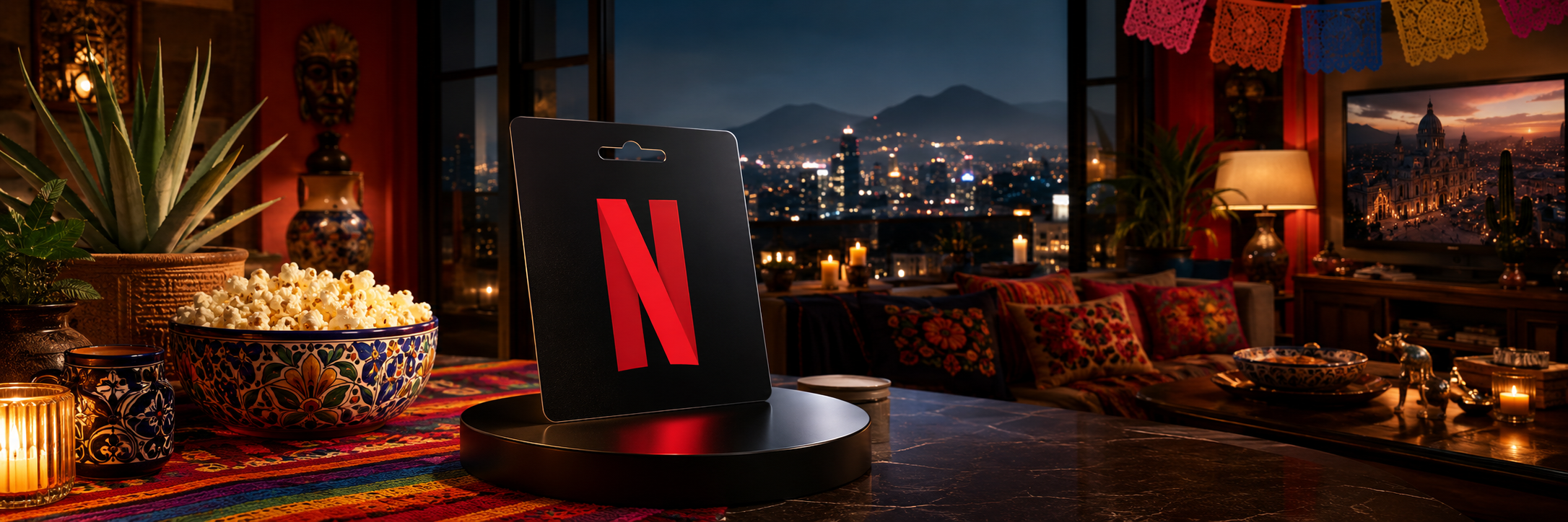 Netflix Gift Card Mexico streaming banner