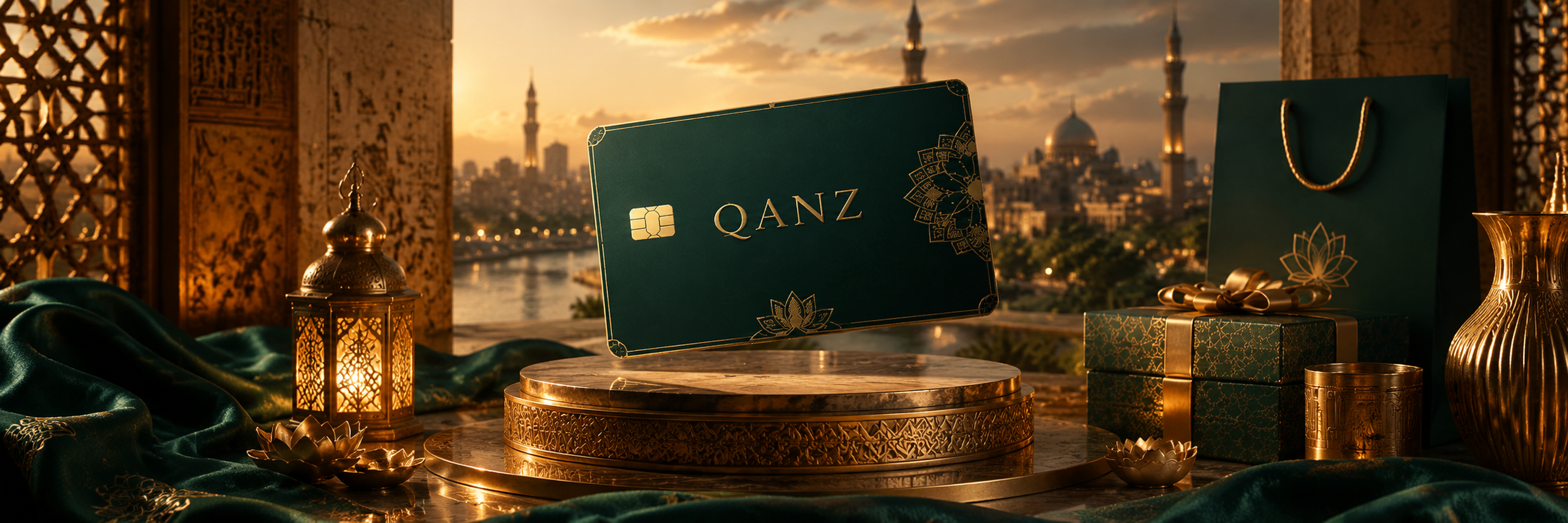 QANZ shopping card for participating stores in Egypt
