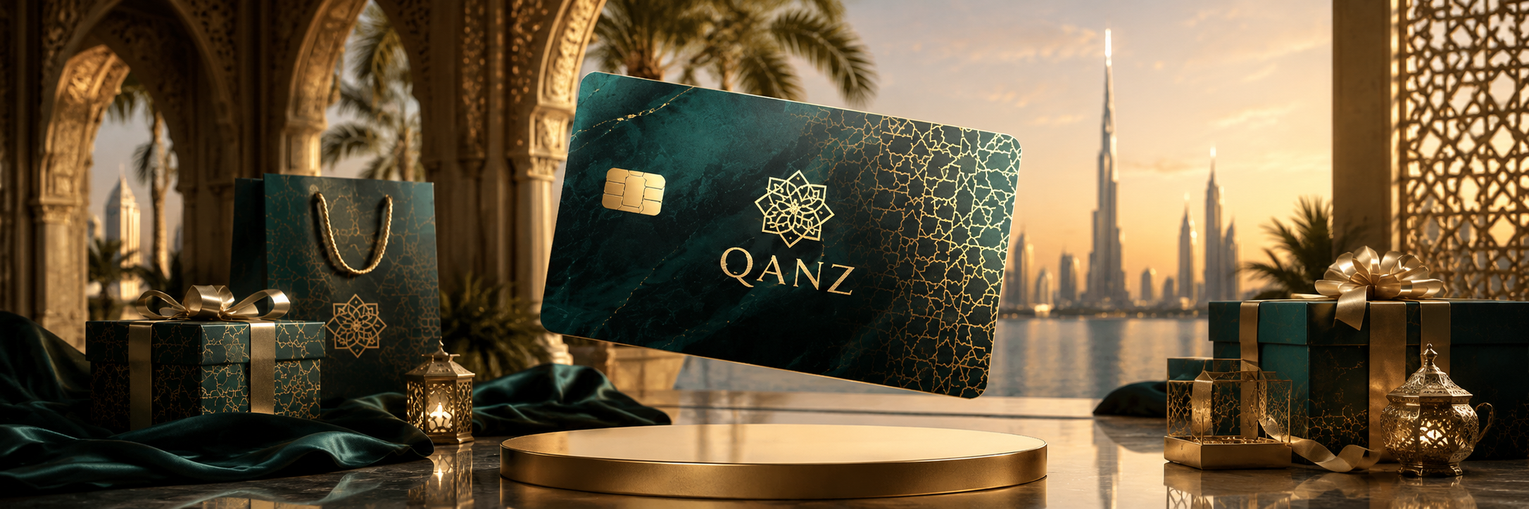 QANZ shopping gift card for participating UAE stores