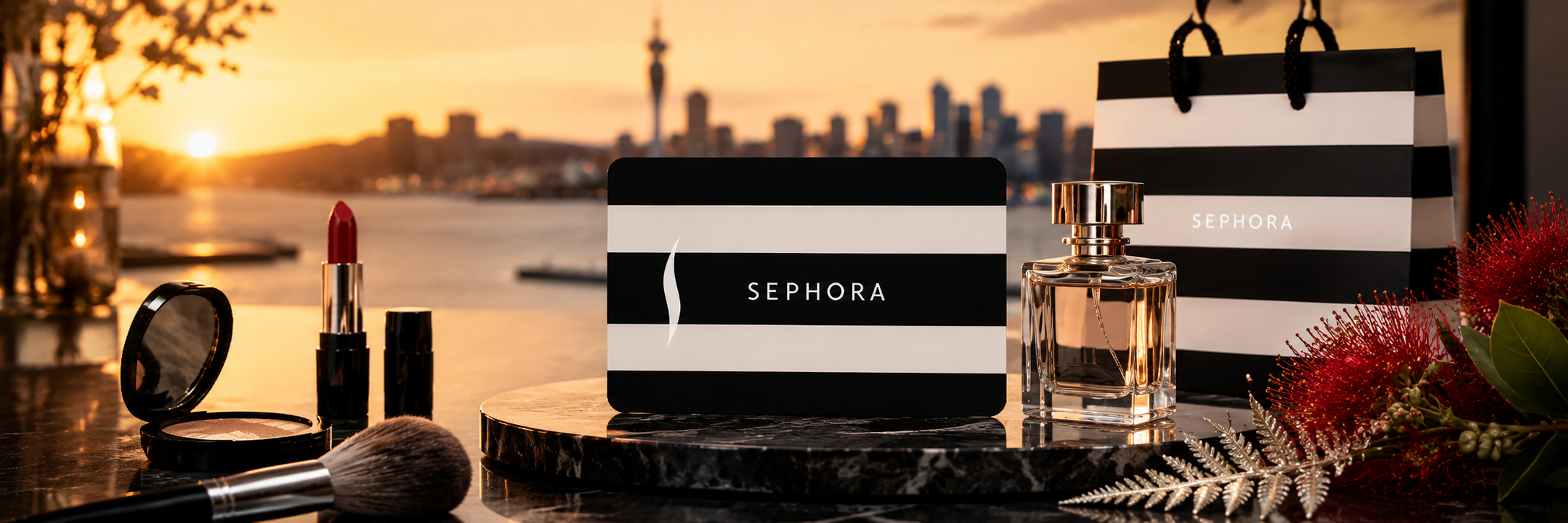 Sephora Gift Card New Zealand beauty shopping banner
