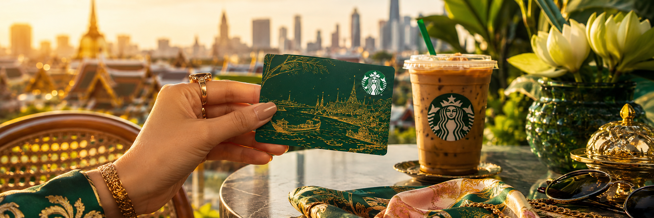 Starbucks Gift Card Thailand coffee banner