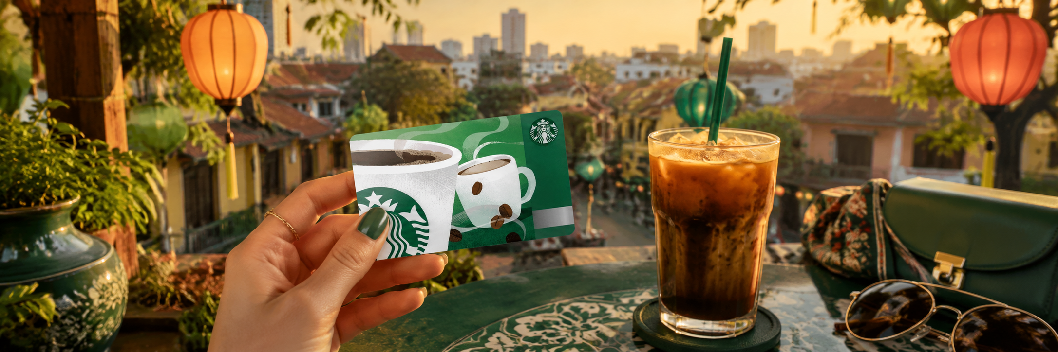 Starbucks Gift Card Vietnam coffee banner