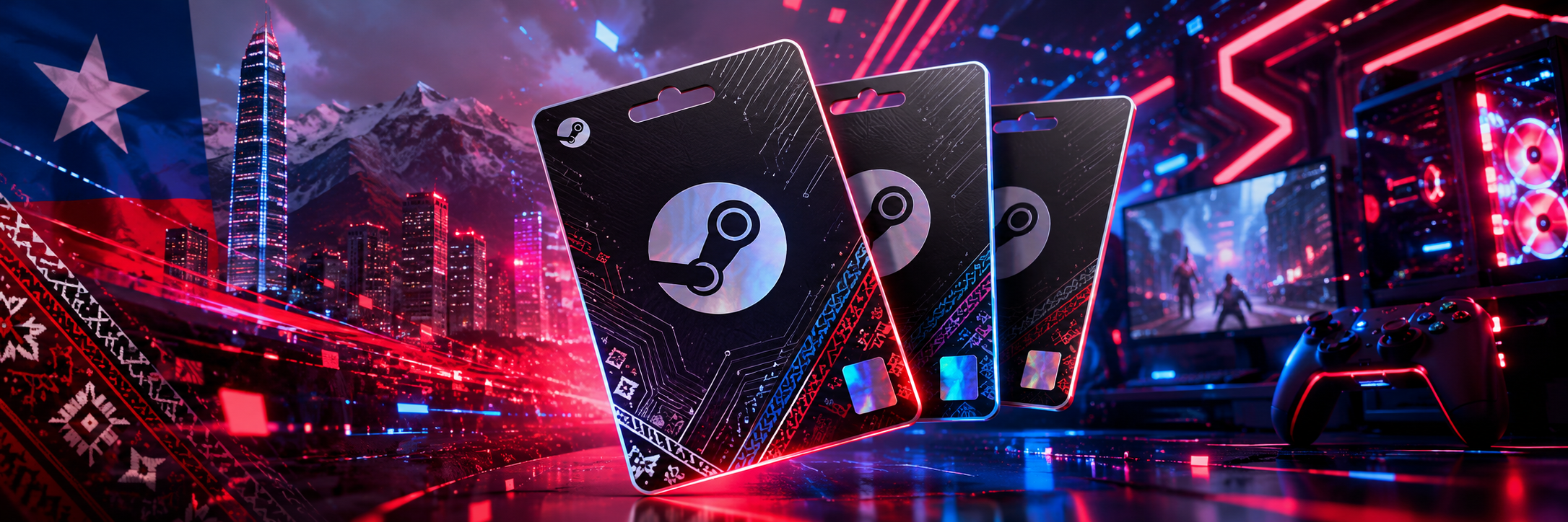 Steam Gift Card Chile Banner