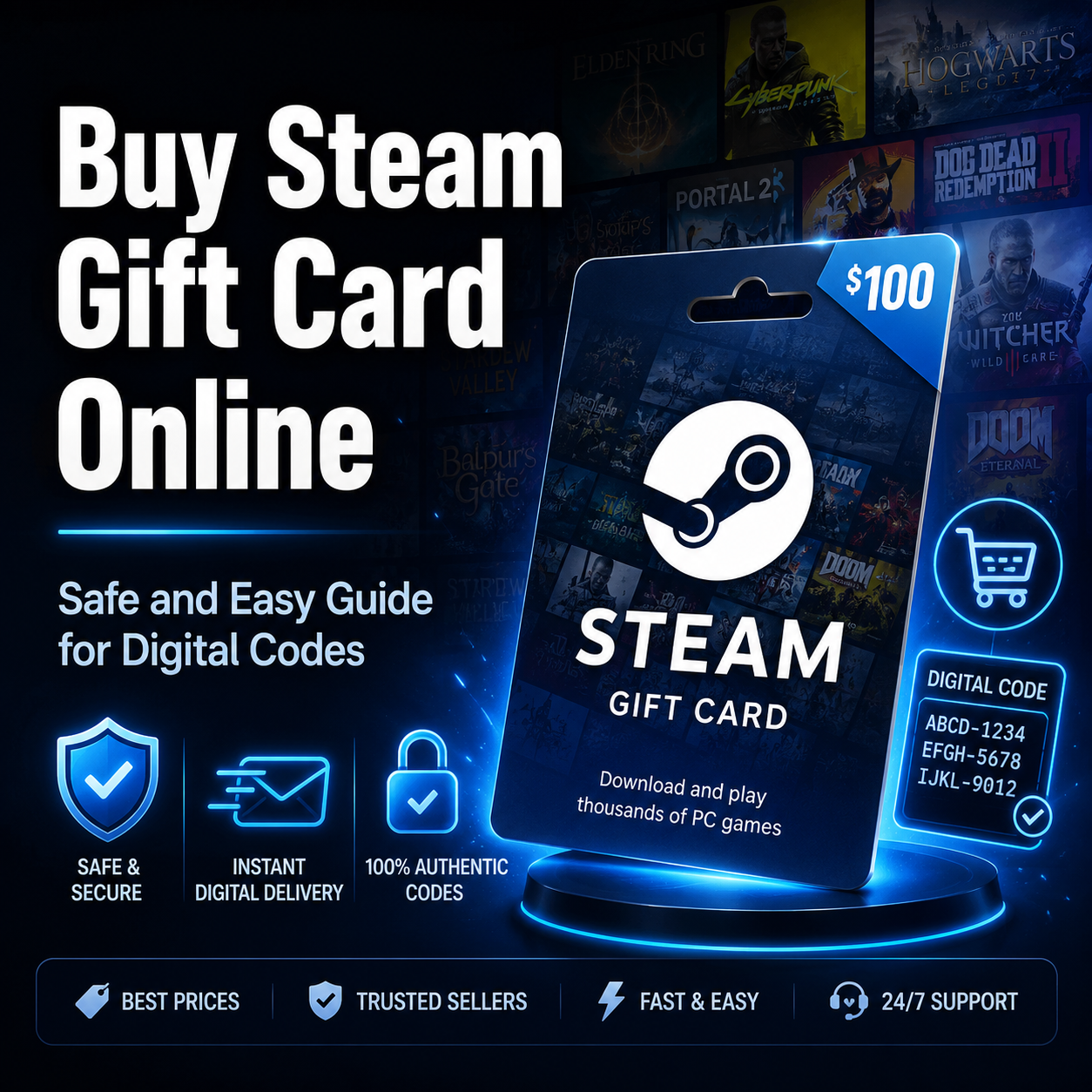 Buy Steam Gift Card Online: Safe and Easy Guide for Digital Codes