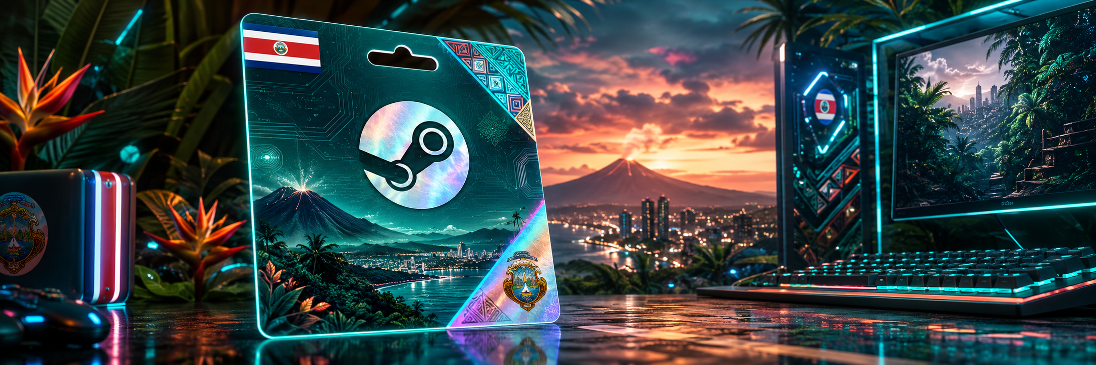Steam Gift Card Costa Rica Banner