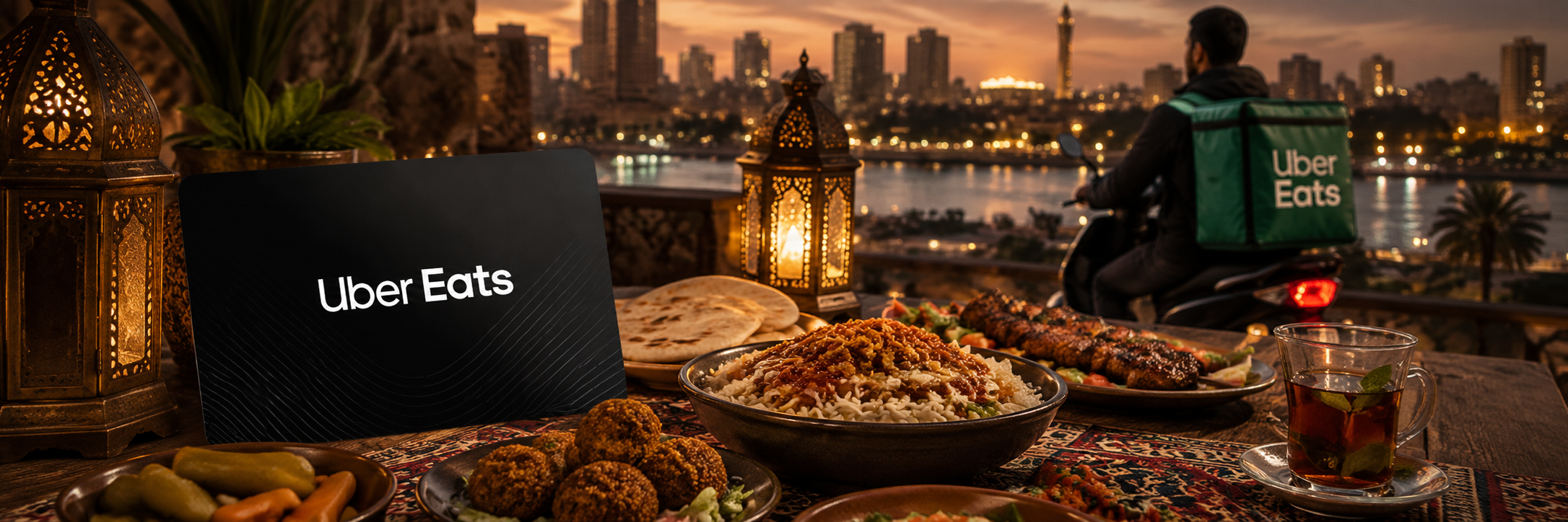 Uber Gift Card Egypt rides and eats banner