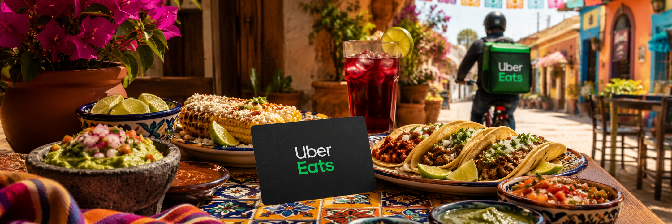 Uber Gift Card Mexico rides and eats banner