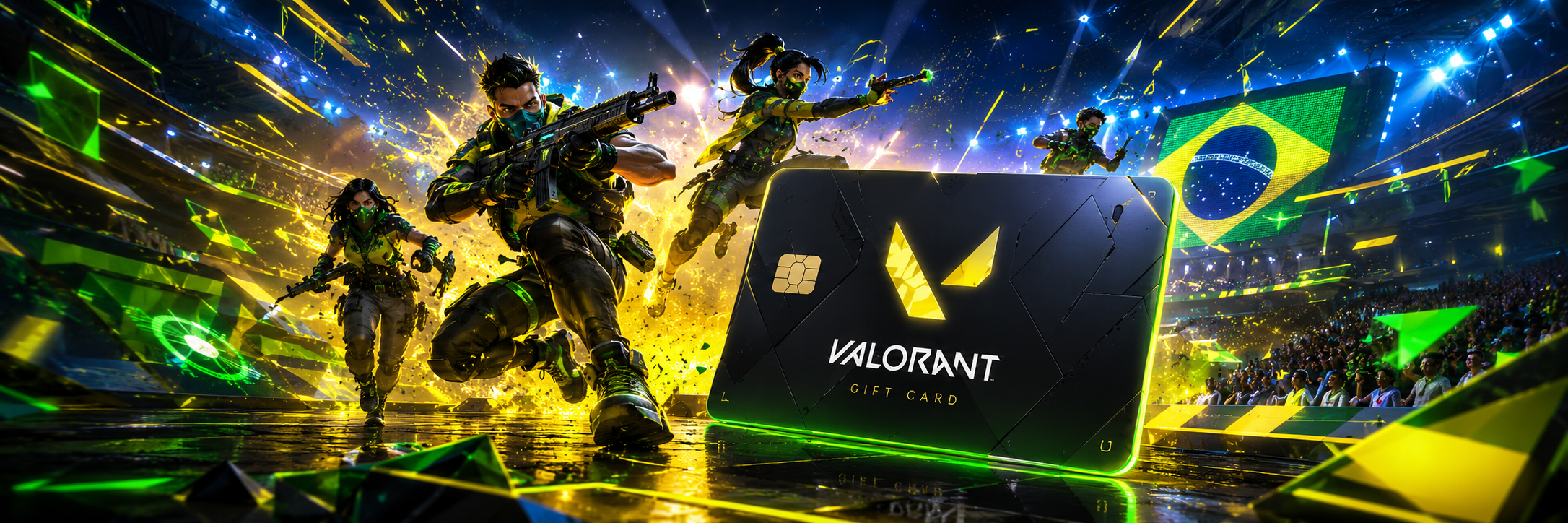 Valorant Gift Card Brazil gaming banner